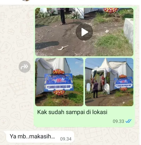Pengiriman Karangan Bunga Tempel Kulon Lelea