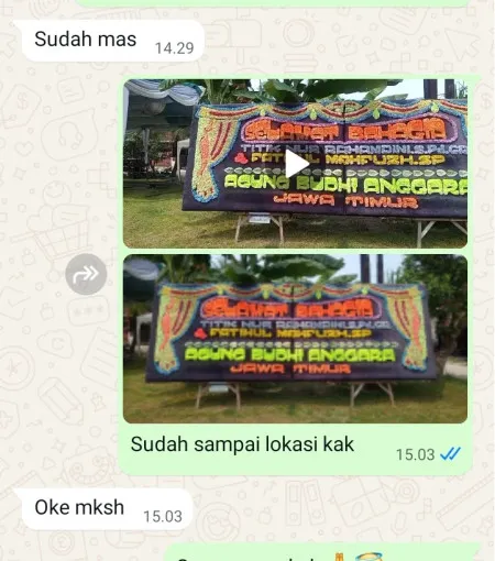 Pengiriman Papan Bunga Tempel Kulon Lelea