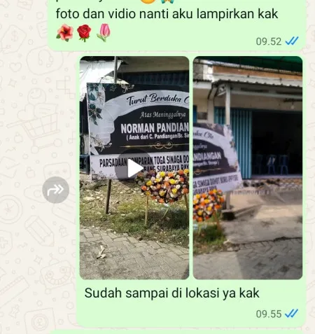 Pengiriman Karangan Bunga Tempel Kulon Lelea