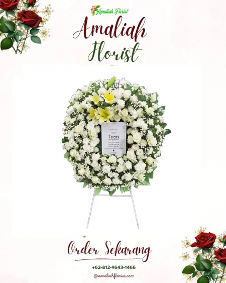 Krans Bunga Duka Tempel Kulon Lelea