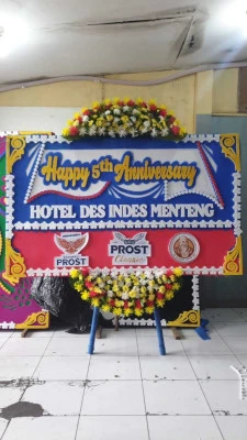 Papan Bunga di Tempel Kulon Lelea