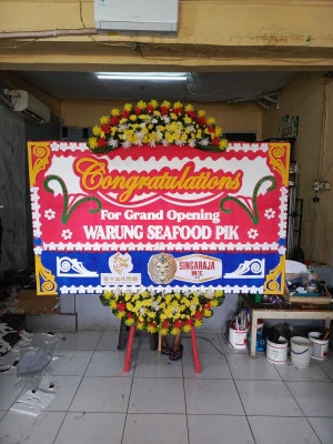 Papan Bunga di Tempel Kulon Lelea